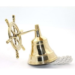 Pirinç Duvara Asmalı Dümenli Çan Pirinç Duvara Asmalı Dümenli Çan