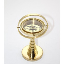 Pirinç Masa Üstü Pusula