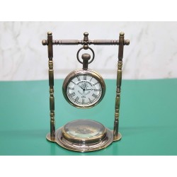 Pirinç Masa Üstü Saat