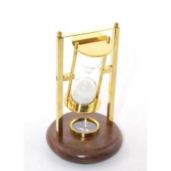 Pirinç Pusulalı Kum Saati Pirinç Pusulalı Kum Saati