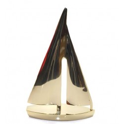 Pirinç Yelken Gemi Dekoratif Hediyelik