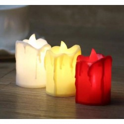 Plastik Alevsiz Mum 24 Adet