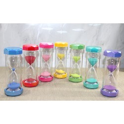 Plastik Çerceveli Renkli 30 Dk Kumsaati