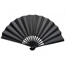 Plastik Kumaş Yelpaze 12'li Siyah