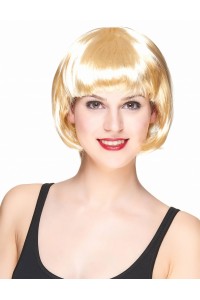 Parti Platin Altın Dore Renk Küt Parti Peruğu Kısa Takma Peruk