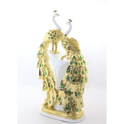 Polyester 2'Li Tavuskuşu Biblo Polyester 2'Li Tavuskuşu Biblo