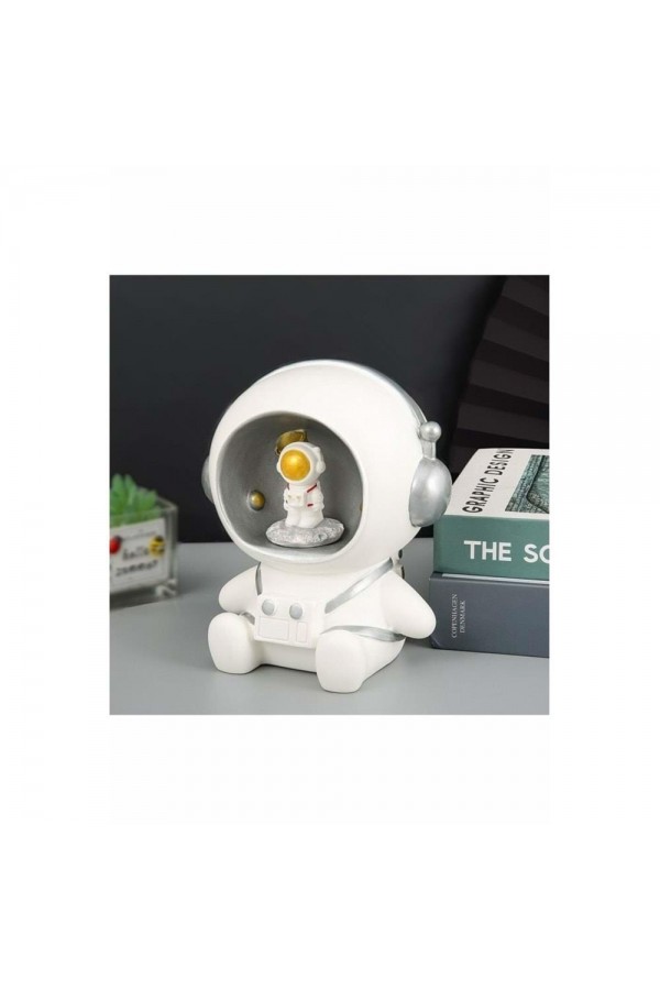 Polyester Masa Üstü Astronot Ledli Lamba