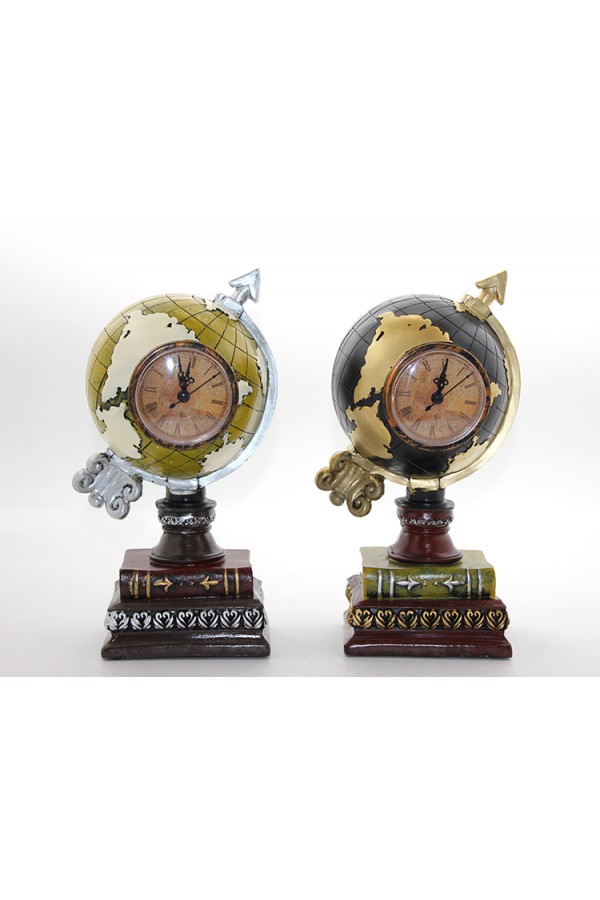 Polyester Saatli Dünya Küre