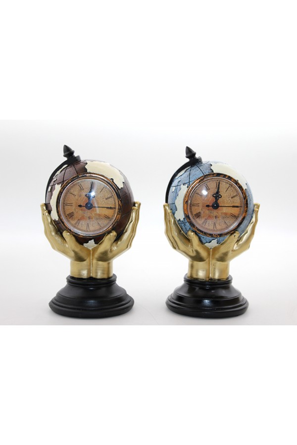 Polyester Saatli Dünya Küre