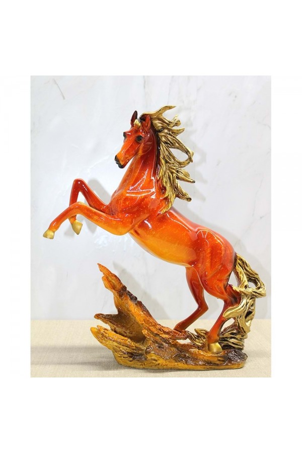 Polyester Şahlanmış At Figürü
