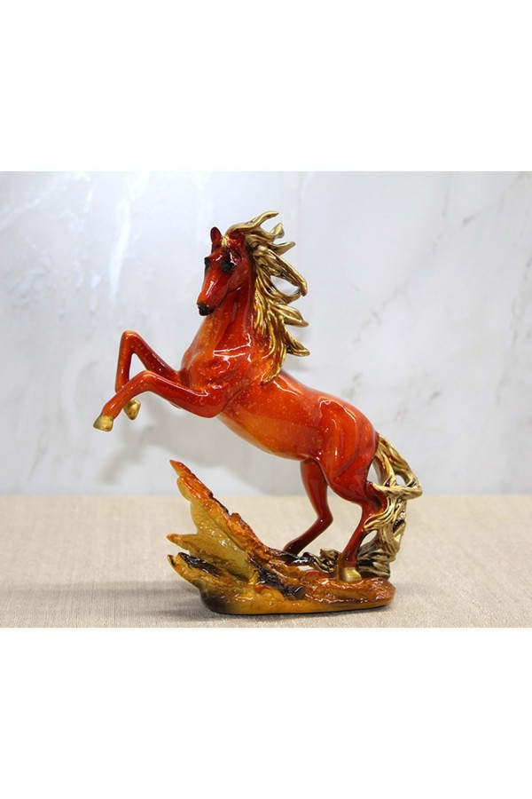 Polyester Şahlanmış At Figürü