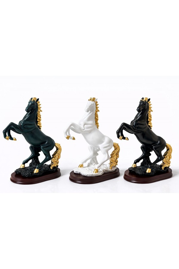 Polyester Şahlanmış At Figürü