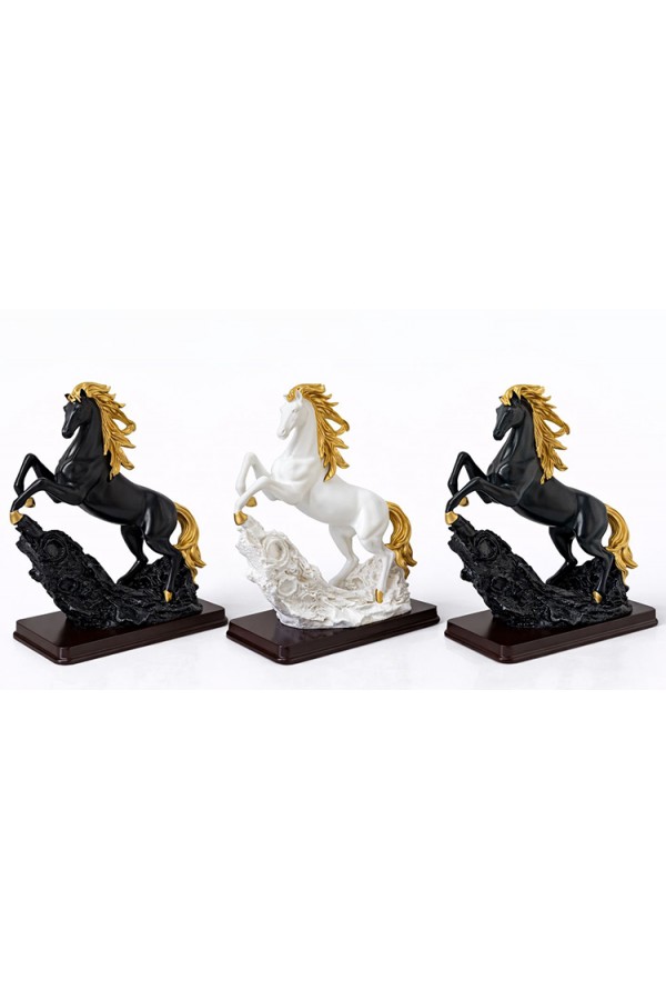 Polyester Şahlanmış At Figürü