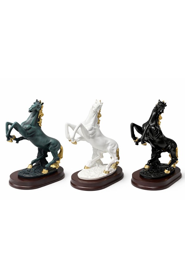 Polyester Şahlanmış At Figürü