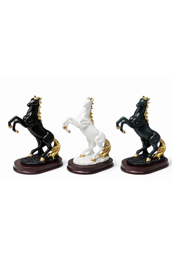 Polyester Şahlanmış At Figürü