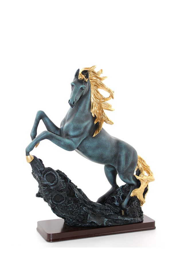 Polyester Şahlanmış At Figürü
