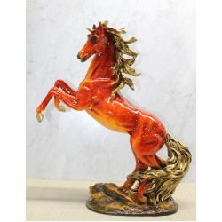 Polyester Şahlanmış At Figürü