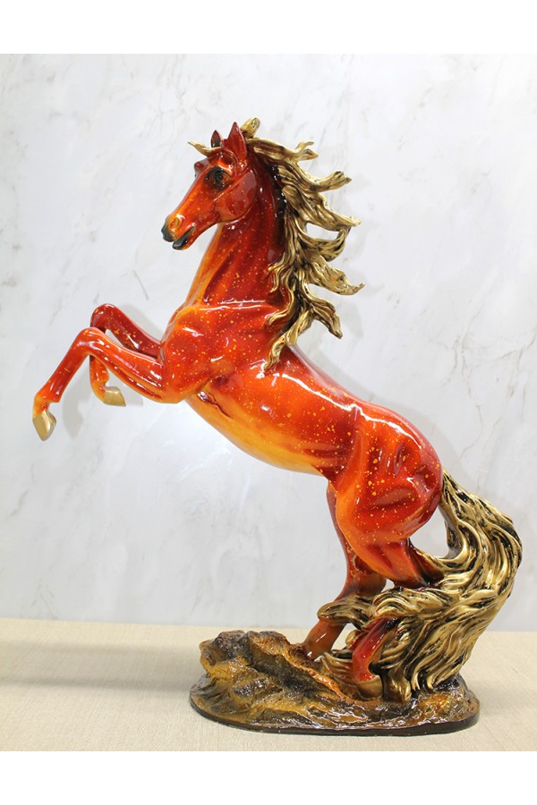 Polyester Şahlanmış At Figürü