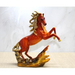 Polyester Şahlanmış At Figürü