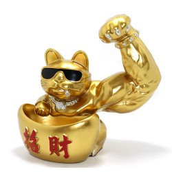 Polyester Şanslı Kedi Figürü