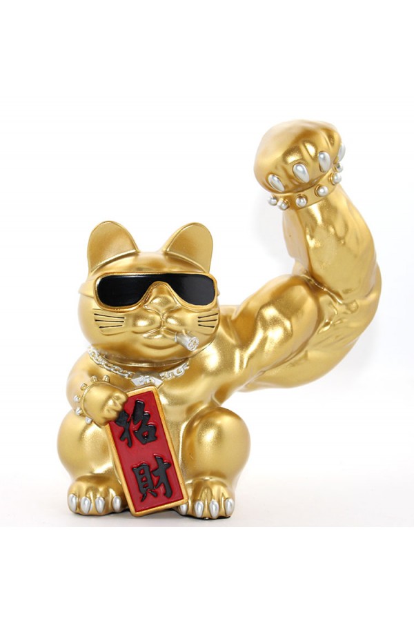 Polyester Şanslı Kedi Figürü