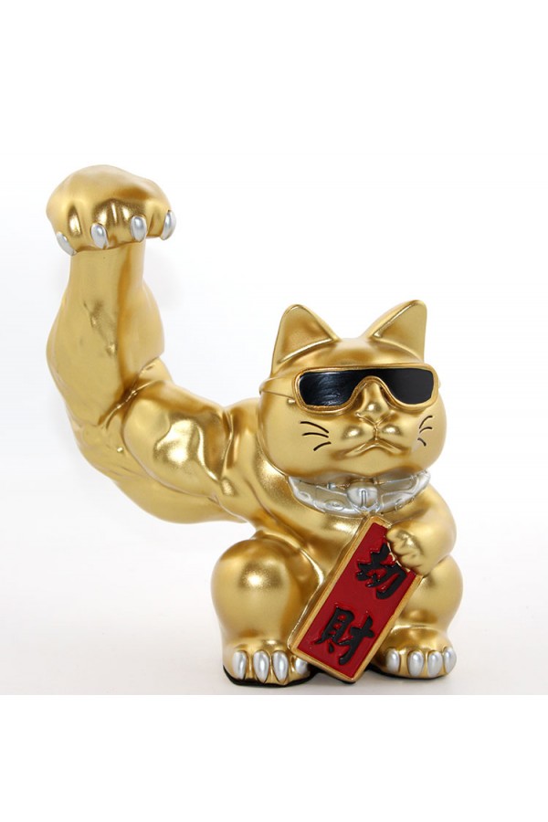 Polyester Şanslı Kedi Figürü