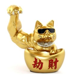 Polyester Şanslı Kedi Figürü Dekoratif Hediyelik Polyester Şanslı Kedi Figürü Dekoratif Hediyelik