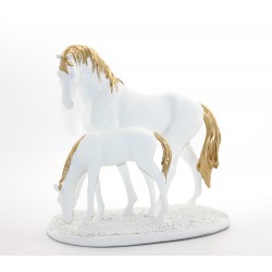 Polyester Yavrulu At Figürü Polyester Yavrulu At Figürü