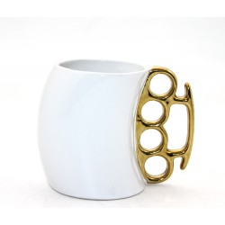 Porselen Muşta Tasarımlı Kupa Bardak