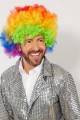 Rengarenk Kıvırcık Afro Bonus Peruk