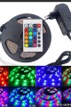 Rgb Şerit 5 Metre 16 Renkli Kumandalı Adaptörlü Çift Taraflı Bant Rgb Şerit 5 Metre 16 Renkli Kumandalı Adaptörlü Çift Taraflı Bant