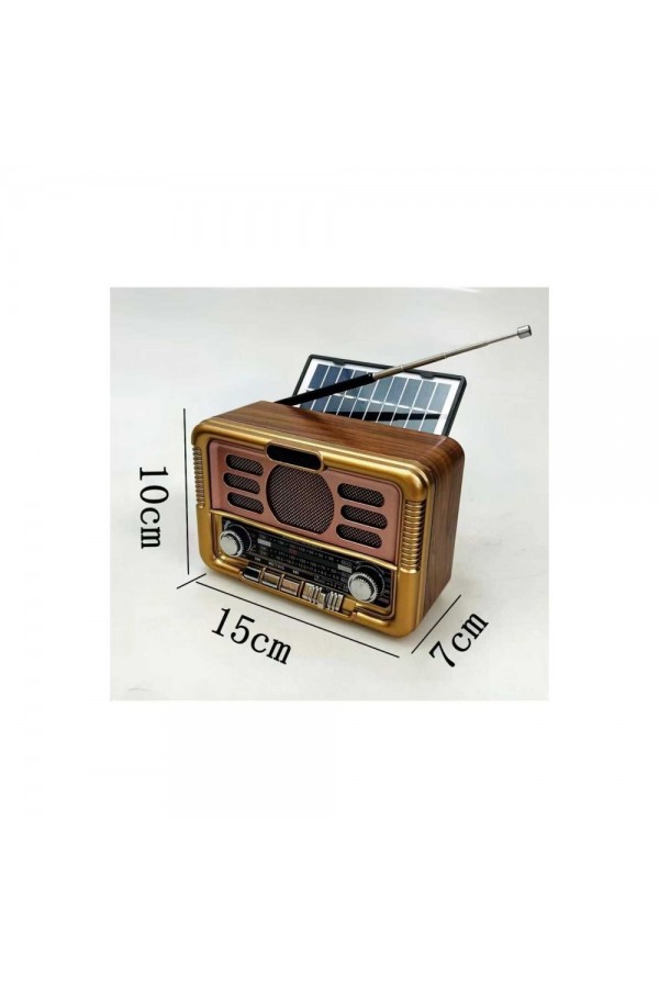 Rt-671 Usb Bt Radyo Solar Paneli Müzik Çalar