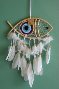 Rüya Kapanı Düş Kapanı Dream Catcher Balık Tasarımı