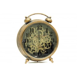 Saat Çarklı Masa Saati Dekoratif Ev Ofis Hediyelik