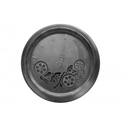 Saat Çarklı Yuvarlak Duvar Saati Dekoratif Hediyelik