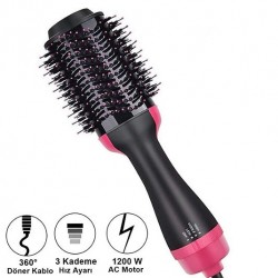 Saç Şekillendirici ve Saç Düzleştirici Fön Tarağı Saç Şekillendirici ve Saç Düzleştirici Fön Tarağı