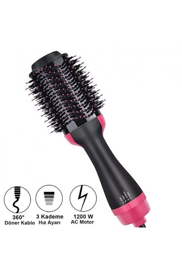 Saç Şekillendirici ve Saç Düzleştirici Fön Tarağı Saç Şekillendirici ve Saç Düzleştirici Fön Tarağı