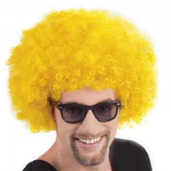 Parti Aksesuar Sarı Renk Kıvırcık Afro Bonus Peruk Parti Aksesuar Sarı Renk Kıvırcık Afro Bonus Peruk