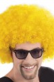 Parti Aksesuar Sarı Renk Kıvırcık Afro Bonus Peruk