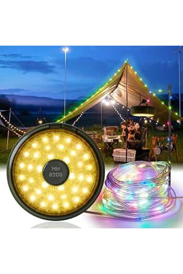 Şarjlı 10 Metre Ledli Şarj Göstergeli 8 Işık Modlu Hareketli Ve Flaşör Modlu Kamp Lambası Led Işık Şarjlı 10 Metre Ledli Şarj Göstergeli 8 Işık Modlu Hareketli Ve Flaşör Modlu Kamp Lambası Led Işık