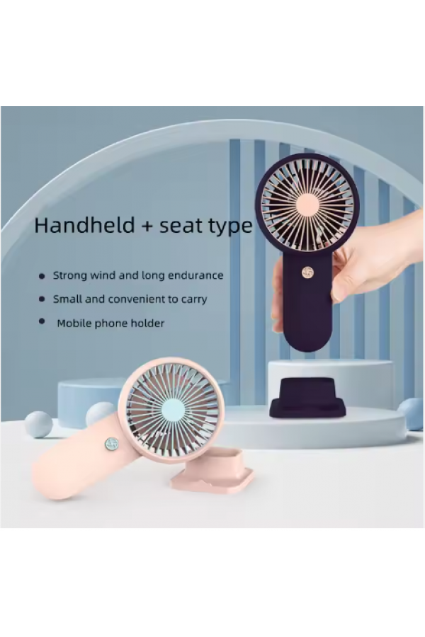 Şarjlı Masa Ve El Fanı Taşınabilir Şarjlı Edilebilir Mini Fan