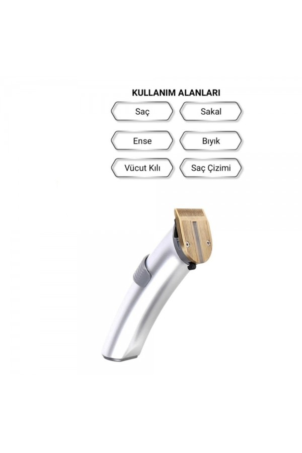 Şarjlı Saç Sakal Kesme Tıraş Makinesi Erkek Tıraş Makine Seti