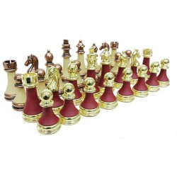 Satranç Taşı Zamak Polyester Krem Bordo Dekoratif Hediyelik Satranç Taşı Zamak Polyester Krem Bordo Dekoratif Hediyelik