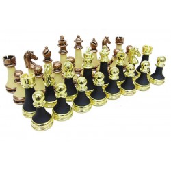 Satranç Taşı Zamak Polyester Krem Siyah Satranç Taşı Zamak Polyester Krem Siyah