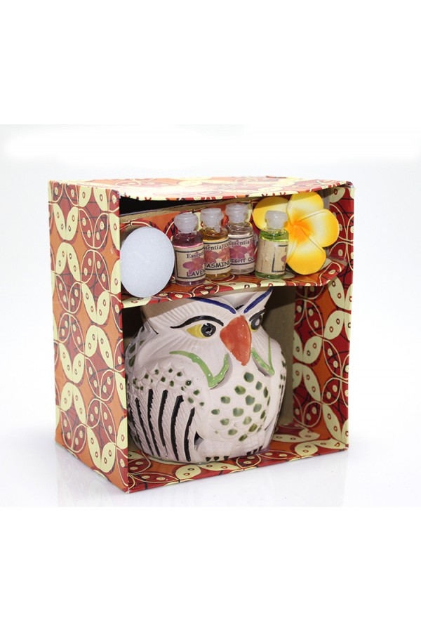 Seramik Figürlü Buhurdanlık Seti