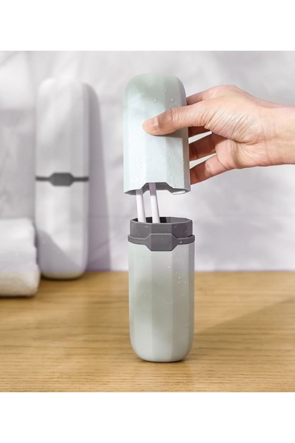 Seyahat Tipi Diş Fırçası ve Makyaj Fırçası Kabı 3 Renk