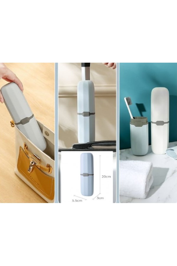 Seyahat Tipi Diş Fırçası ve Makyaj Fırçası Kabı 3 Renk