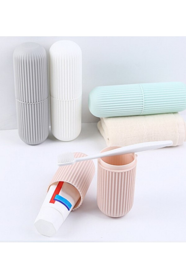 Seyahat Tipi Diş Macunu ve Fırçası Kabı 4 Renk