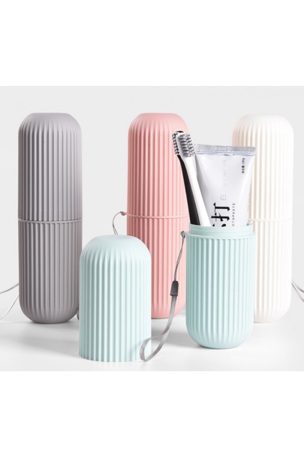 Seyahat Tipi Diş Macunu ve Fırçası Kabı 4 Renk