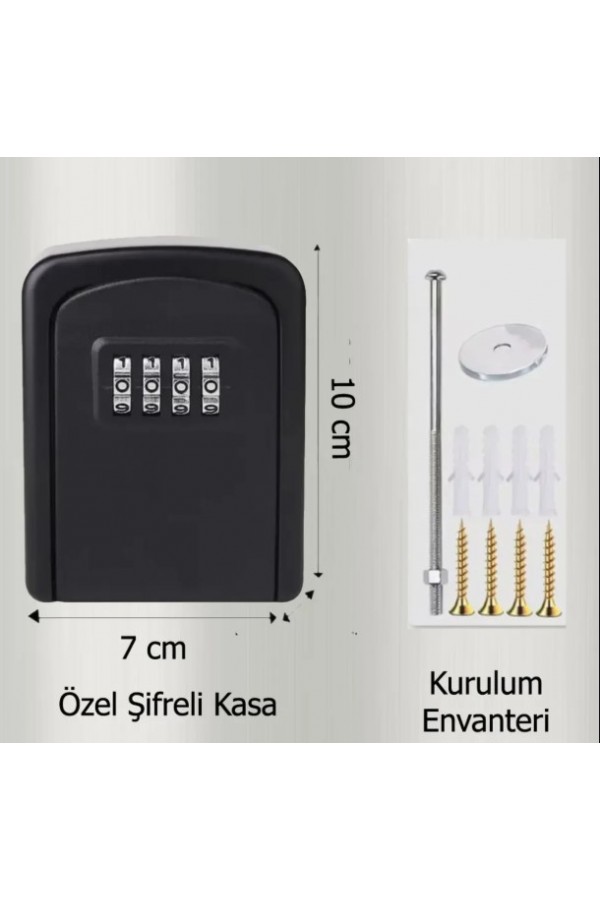 Şifreli Anahtar ve Eşya Saklama Güvenlik Kasası